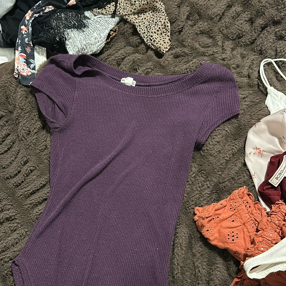 Purple tee shirt